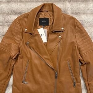 Faux leather jacket